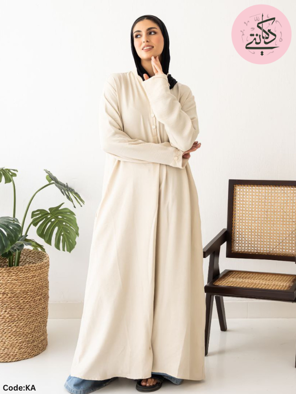 Tara Abaya - Basic Loral Linen