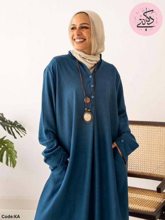 Tara Abaya - Basic Loral Linen