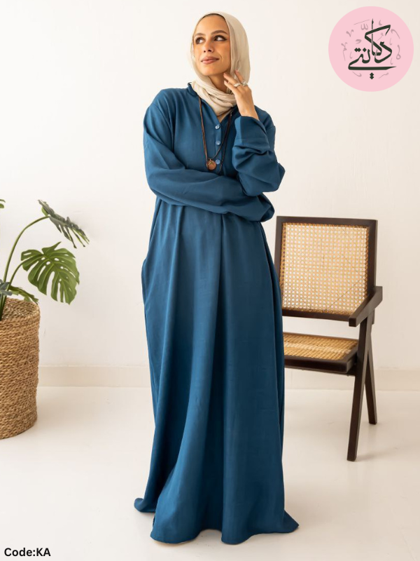 Tara Abaya - Basic Loral Linen