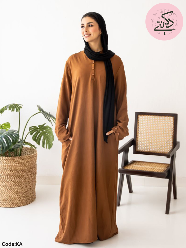 Tara Abaya - Basic Loral Linen