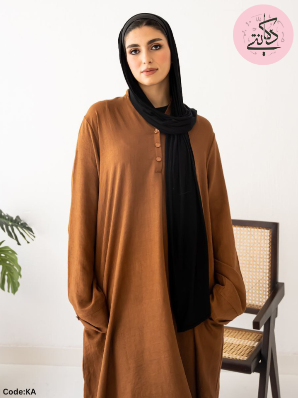 Tara Abaya - Basic Loral Linen