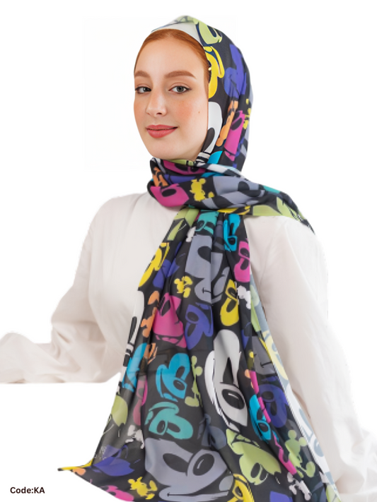 Gehan Scarf - Crepe Digital