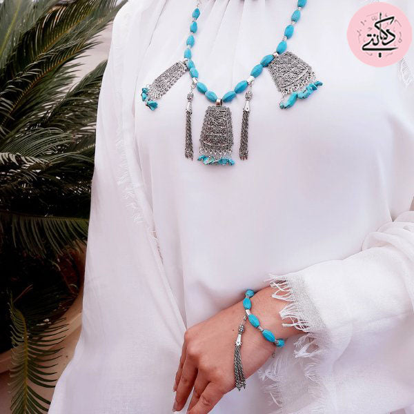 Dalida Turquoise Set - Silver Plated