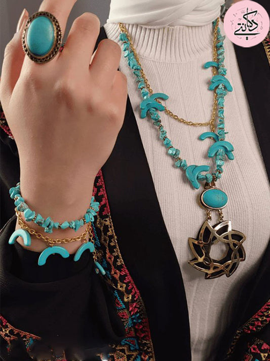 Sondos Elegant Set - Turquoise Stones