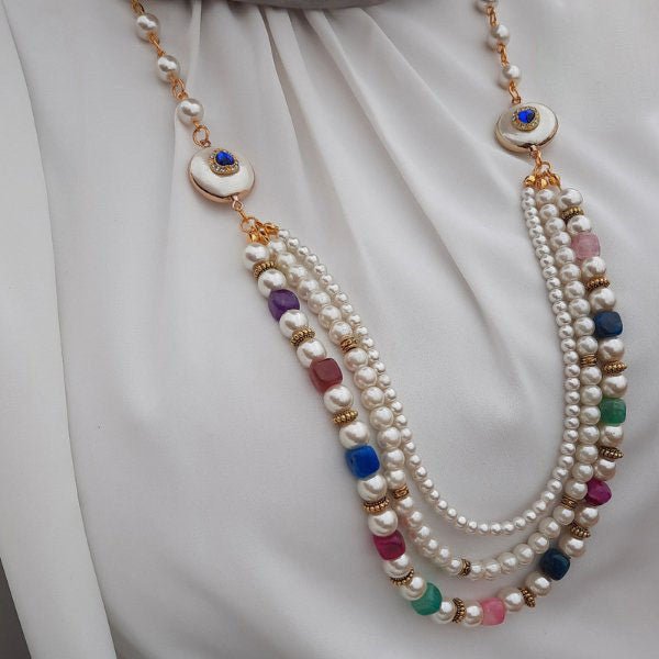 Colorful Pearl Set - Gold Plated