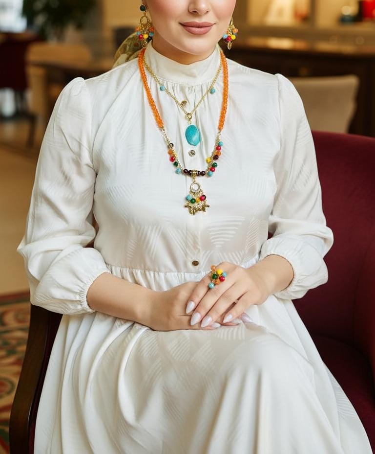 طقم سلامة الأنيق - أحجار الفيروز