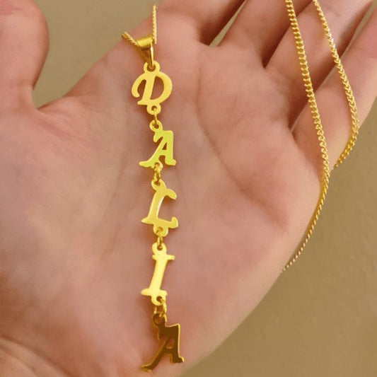 Trendy Customized Necklace - Gold Plated