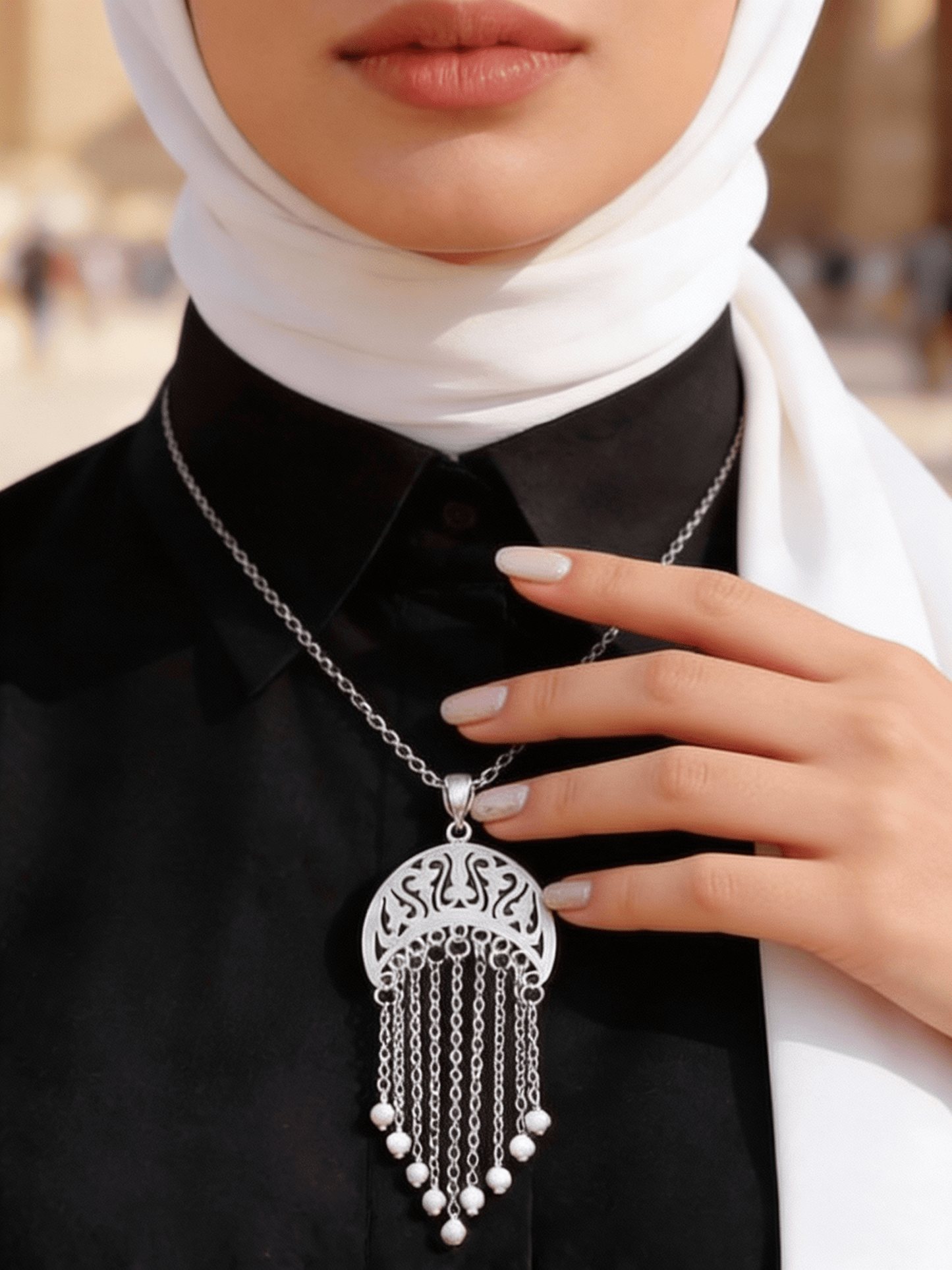 قلادة سما - فضة خالصة