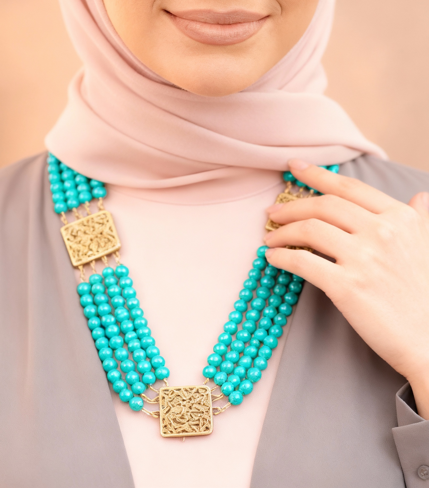 The Turquoise Luna Necklace