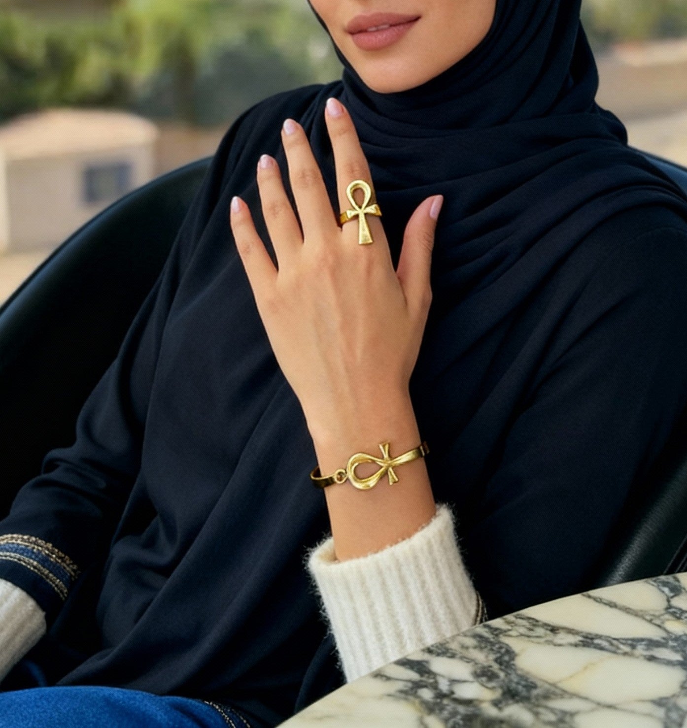 مجموعة مفاتيح عنخ - نحاس نقي