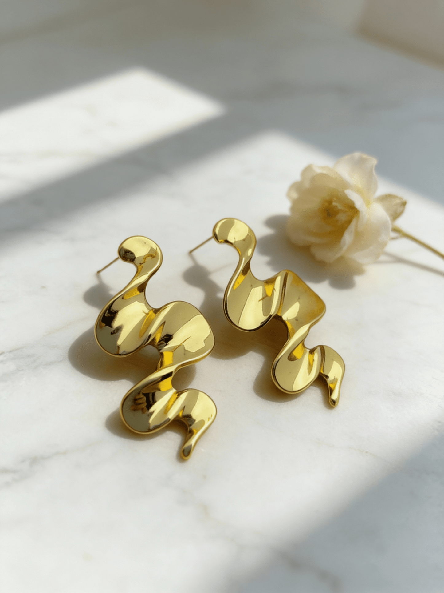 Curls Earrings - Stainless Steel