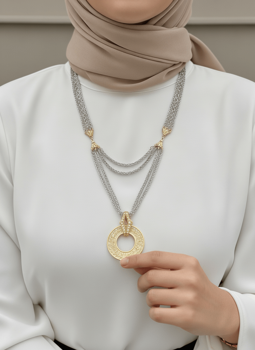 Ayat ElKursi Elegant Necklace - Gold Plated