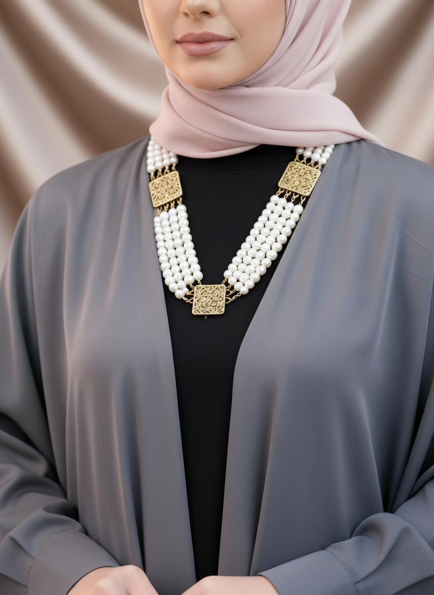 The White Pearl Luna Necklace