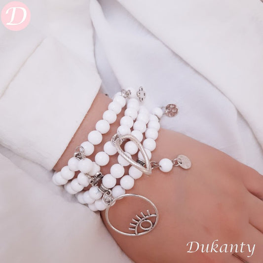 White Bracelet Set