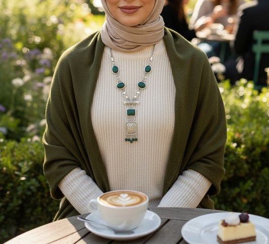 Forest Charm Necklace - Silver Plated