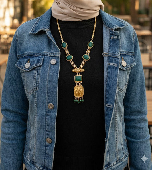 Forest Charm Necklace - Gold Plated