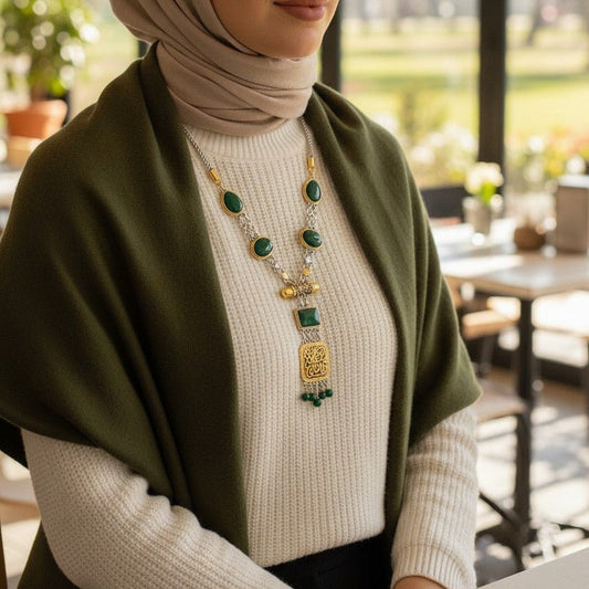 Forest Charm Necklace - Silver And Gold Plated