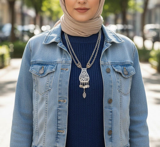 Aida Necklace - Silver Plated