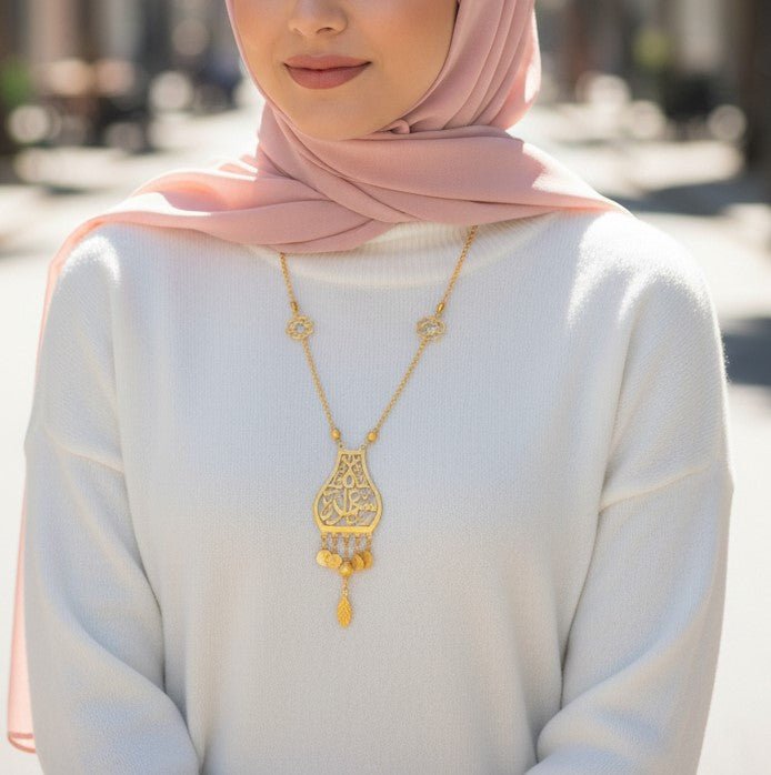 Asala Necklace - Silver & Gold Plated