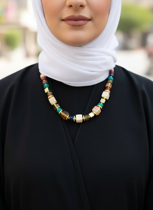Layan Necklace - Color Stones
