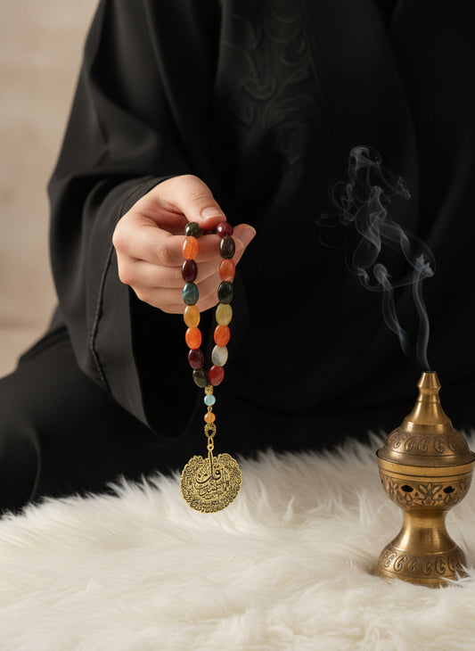 Fatma Rosary - Agate Stones