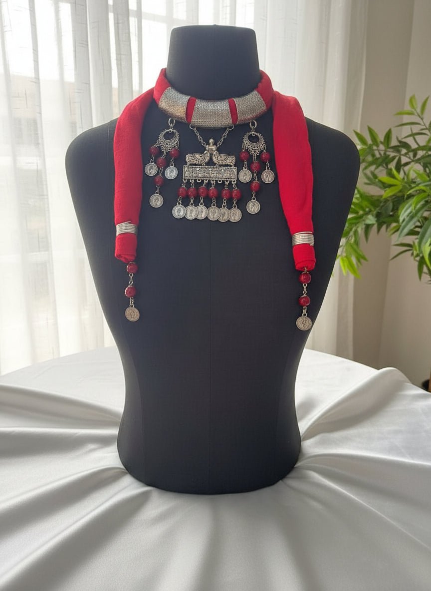 Alaa Necklace Scarf - Cotton