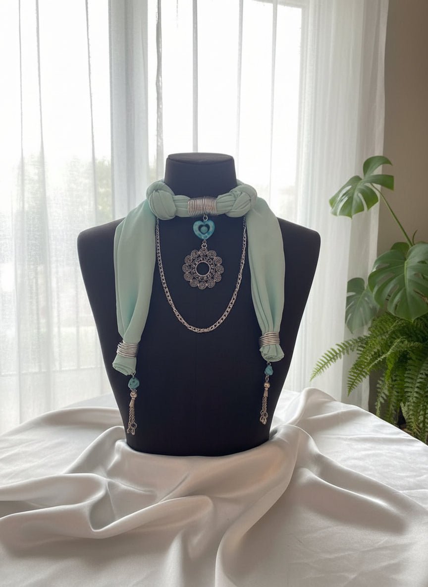 Mawada Necklace Scarf - Chiffon