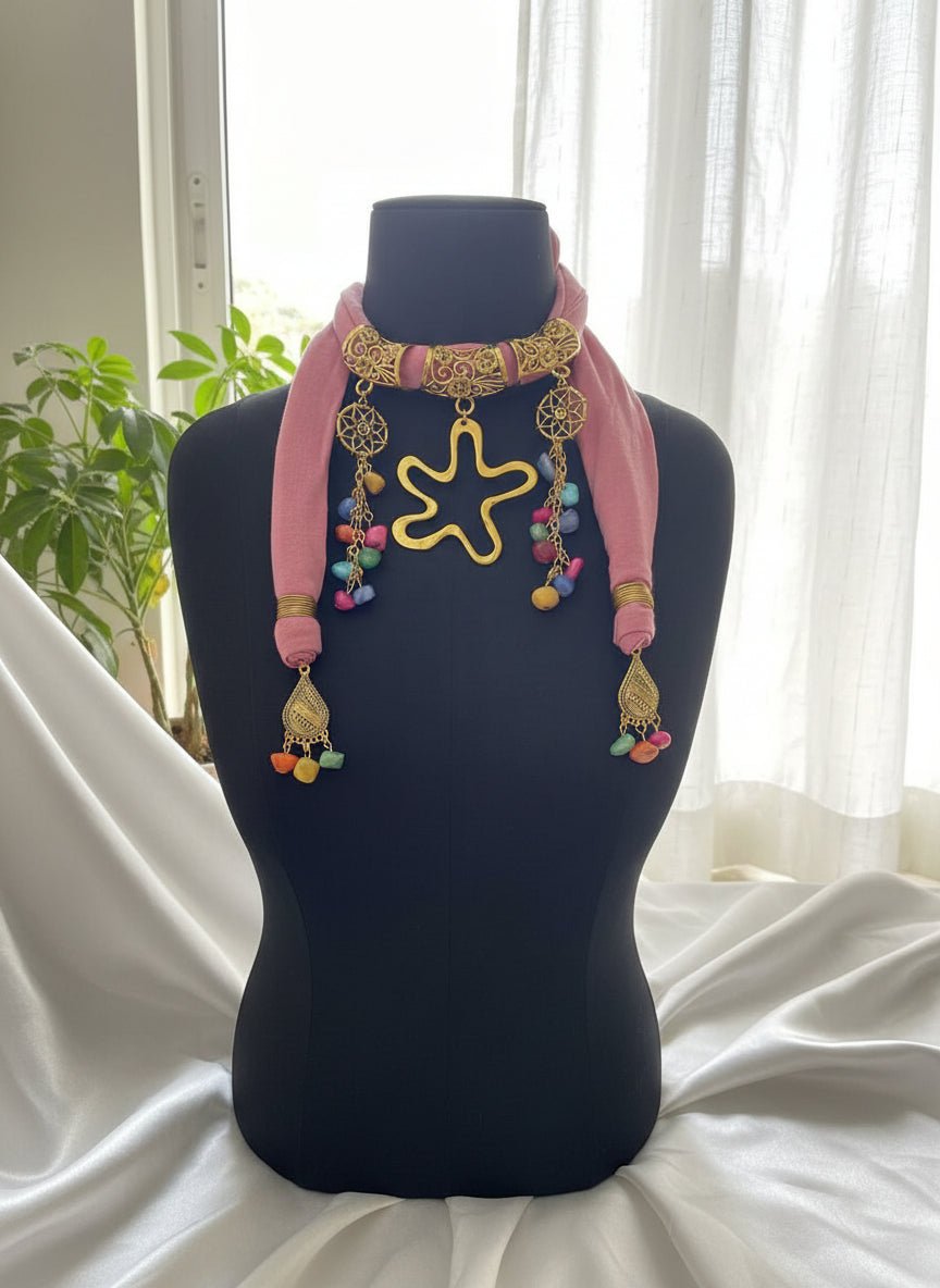 قلادة وشاح خير حافظ - قطن