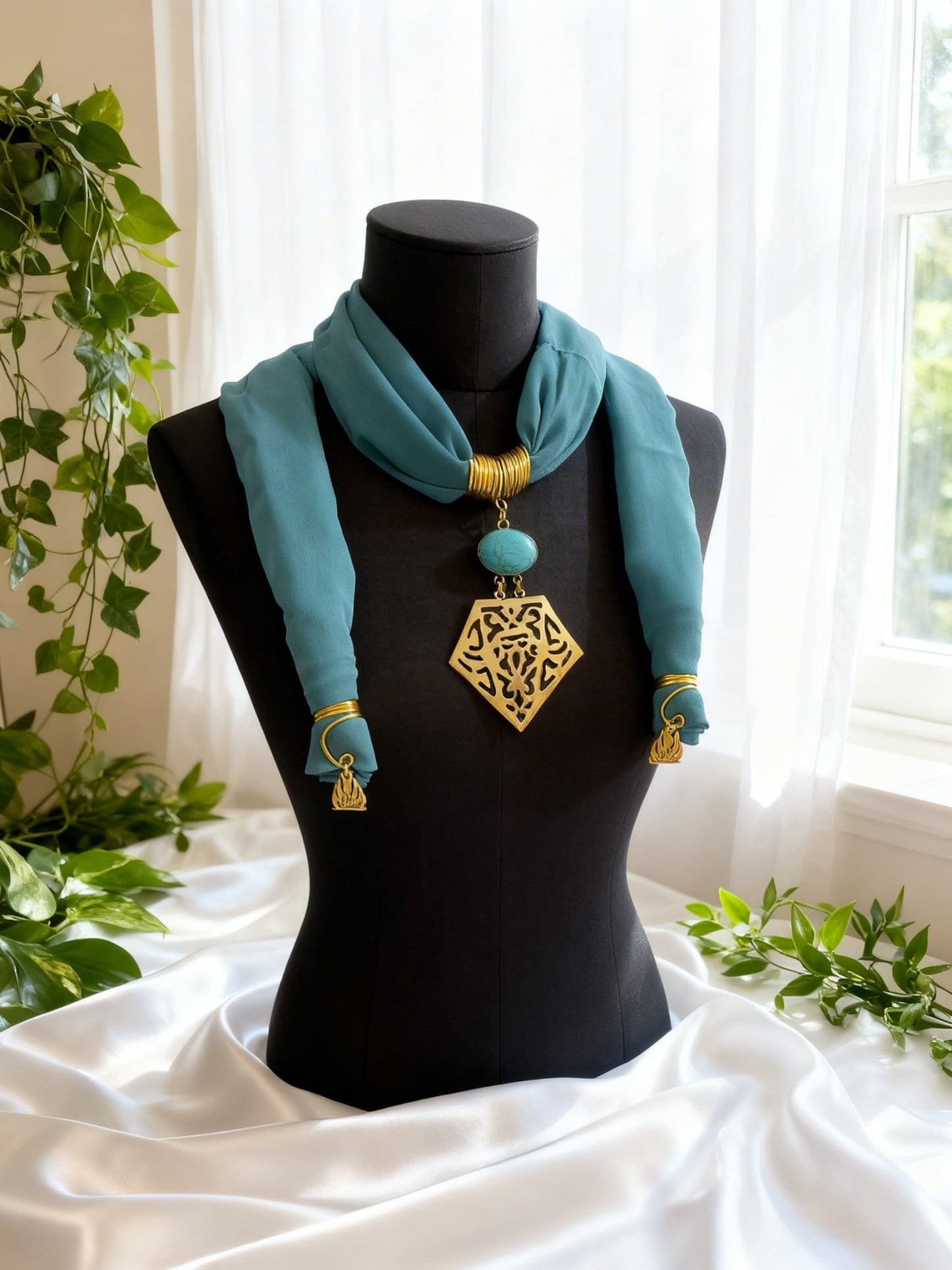 Suzan Necklace Scarf - Cotton