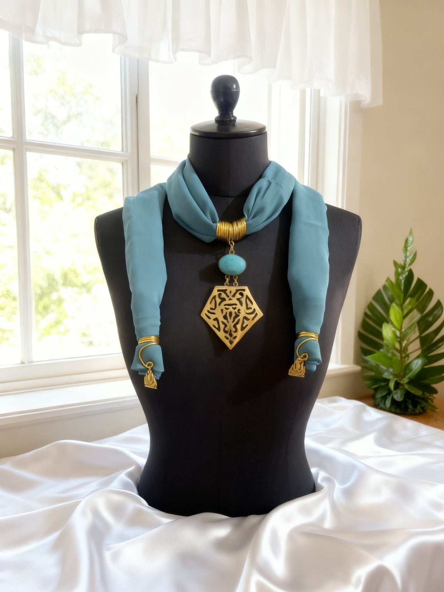 Suzan Necklace Scarf - Cotton