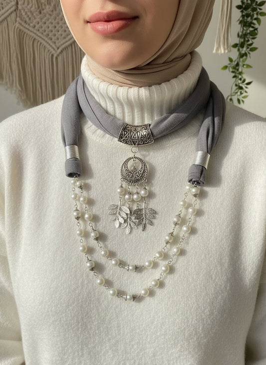 قلادة وشاح خير حافظ - قطن