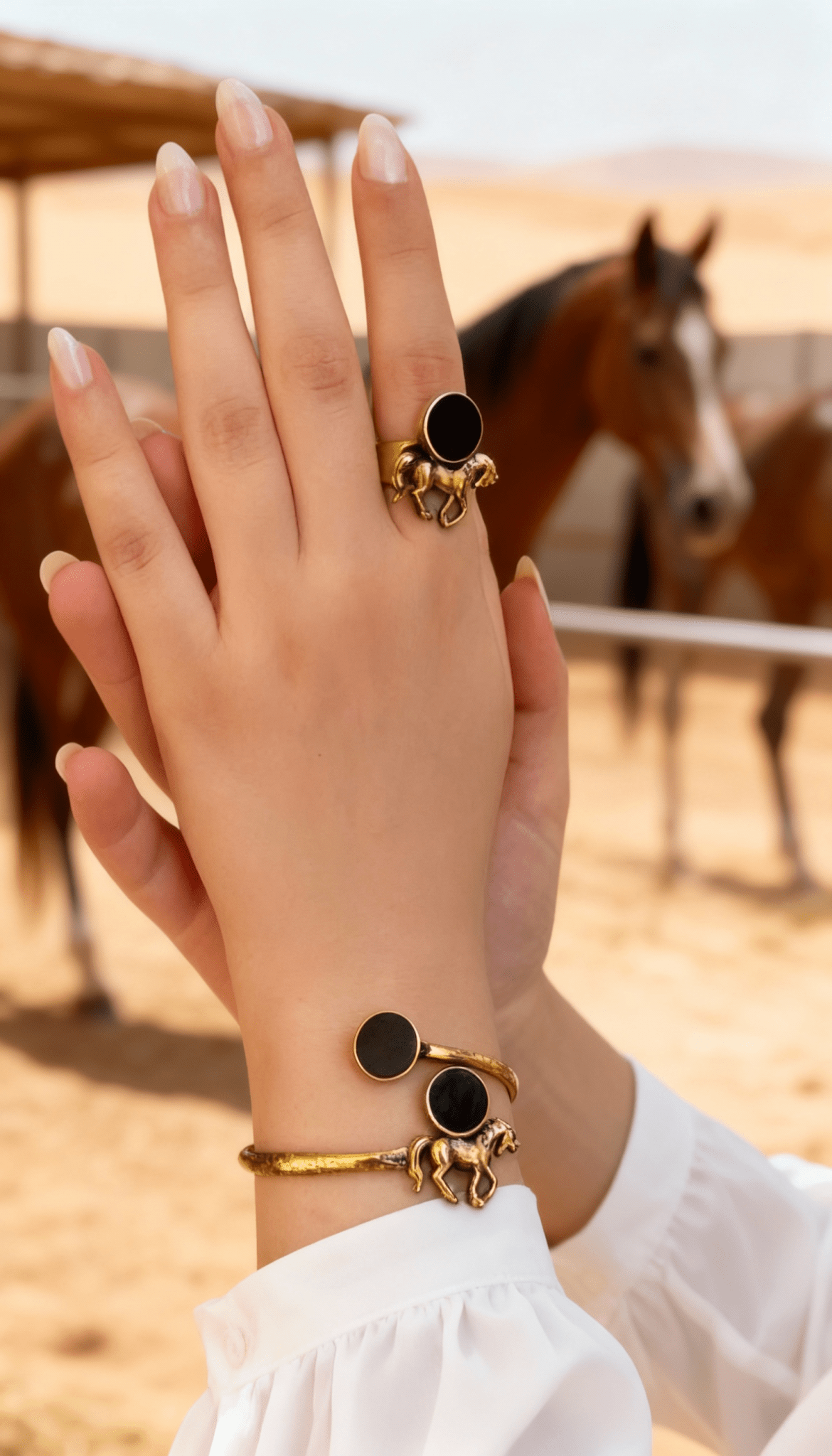 طقم حصان - نحاس نقي