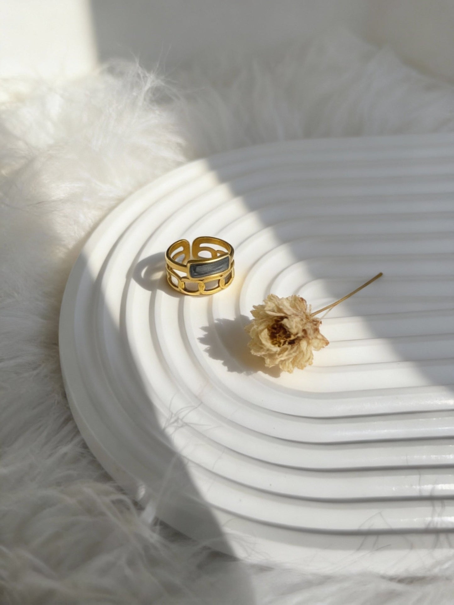 Simple Glow Rings  - Stainless Steel