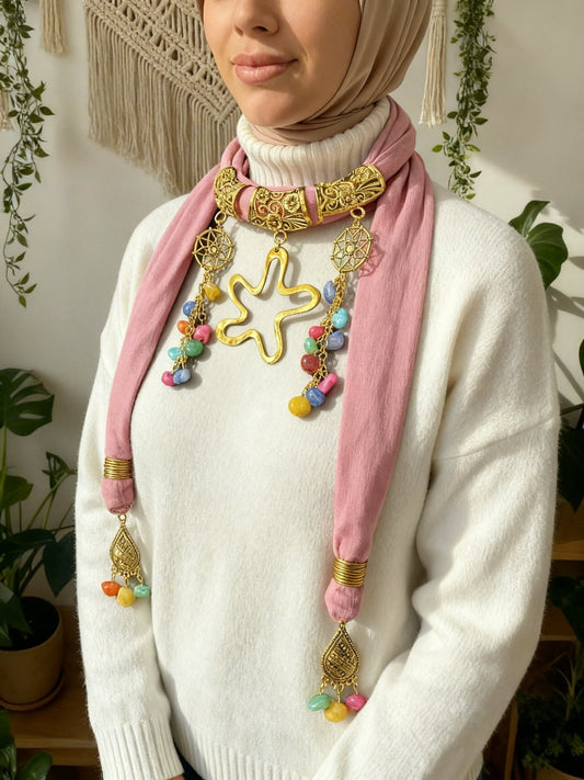 قلادة وشاح خير حافظ - قطن