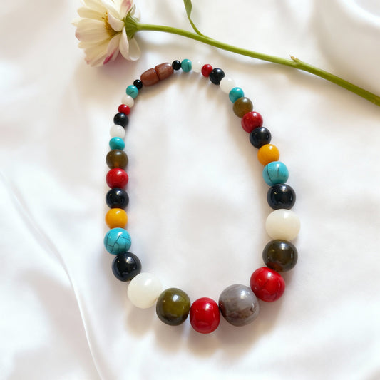 Colored Short Necklace