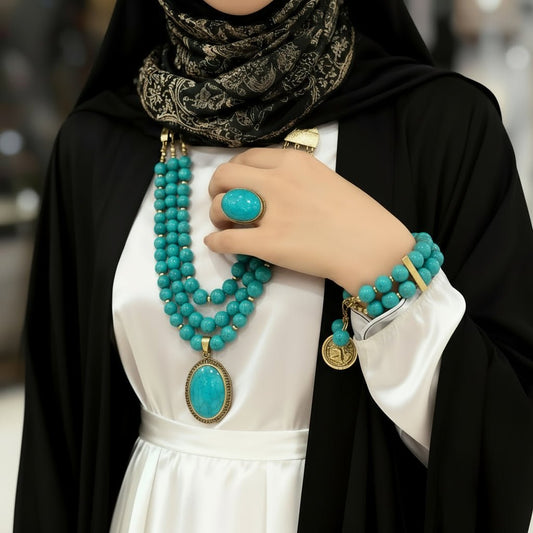 Tala Turquoise Necklace Set