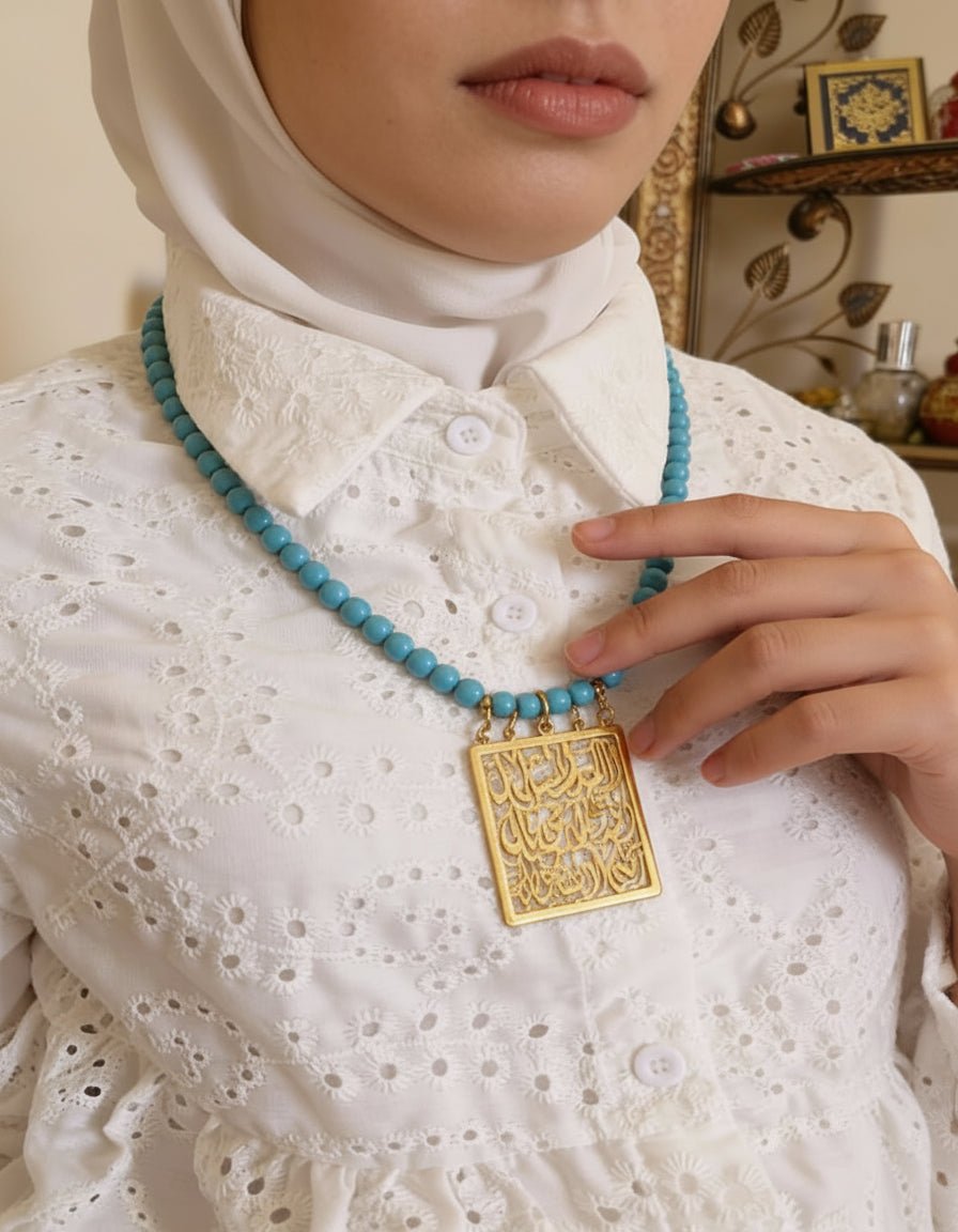 Arabic Necklace - Turquoise Stones