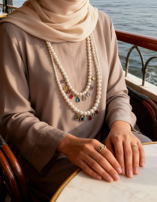 Pear Colored Necklace