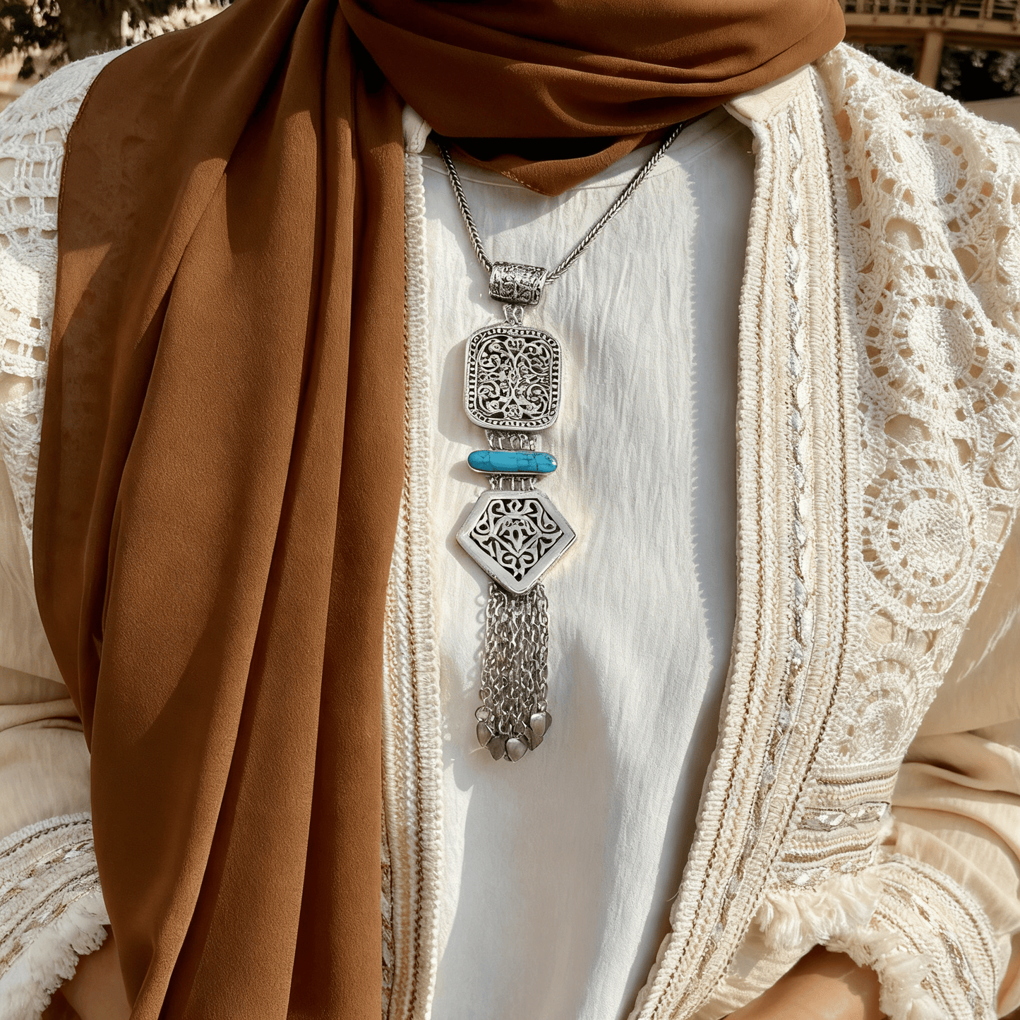 Sultana Necklace – Silver Plated