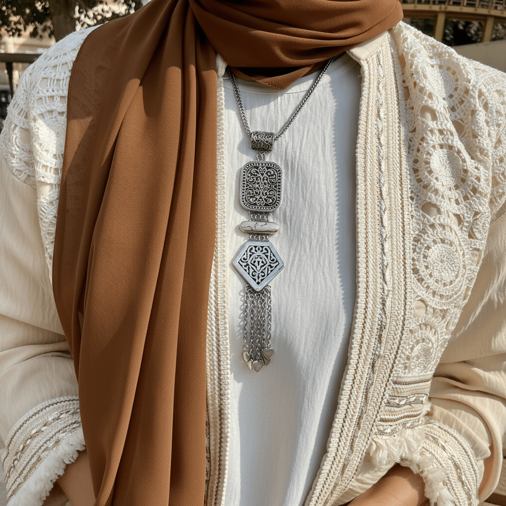 Sultana Necklace – Silver Plated
