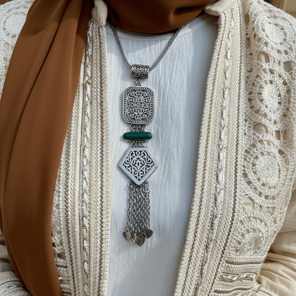 Sultana Necklace – Silver Plated