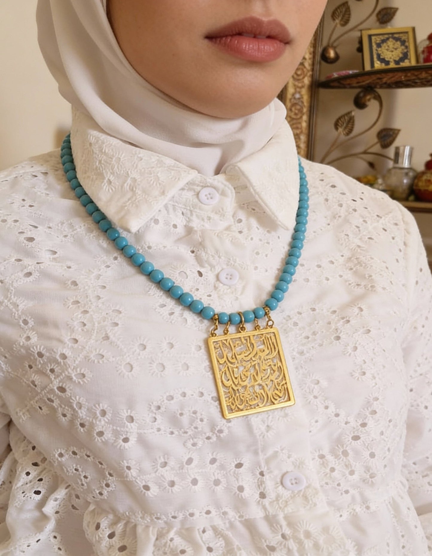 Arabic Necklace - Turquoise Stones