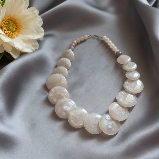 White  Short Necklace