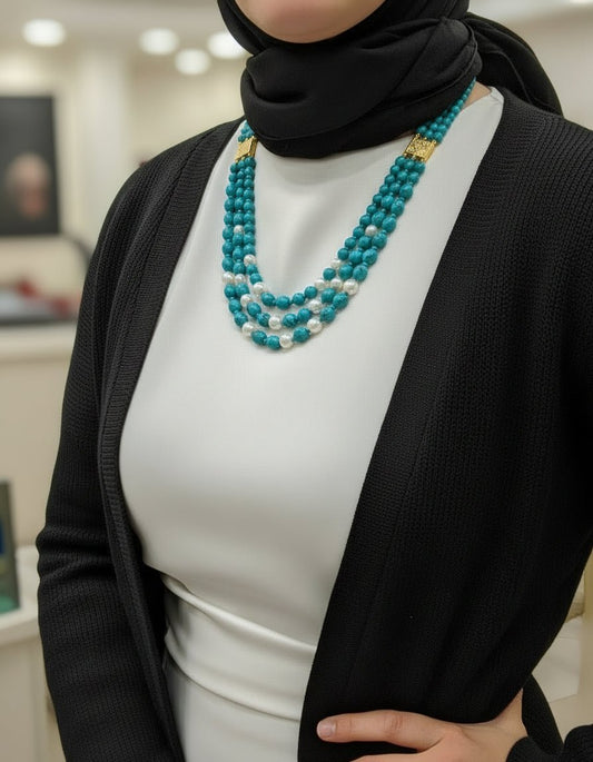 قلادة أناقة الفيروز