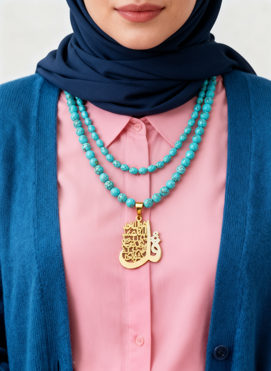 Nour Necklace - Silver & Gold Plated
