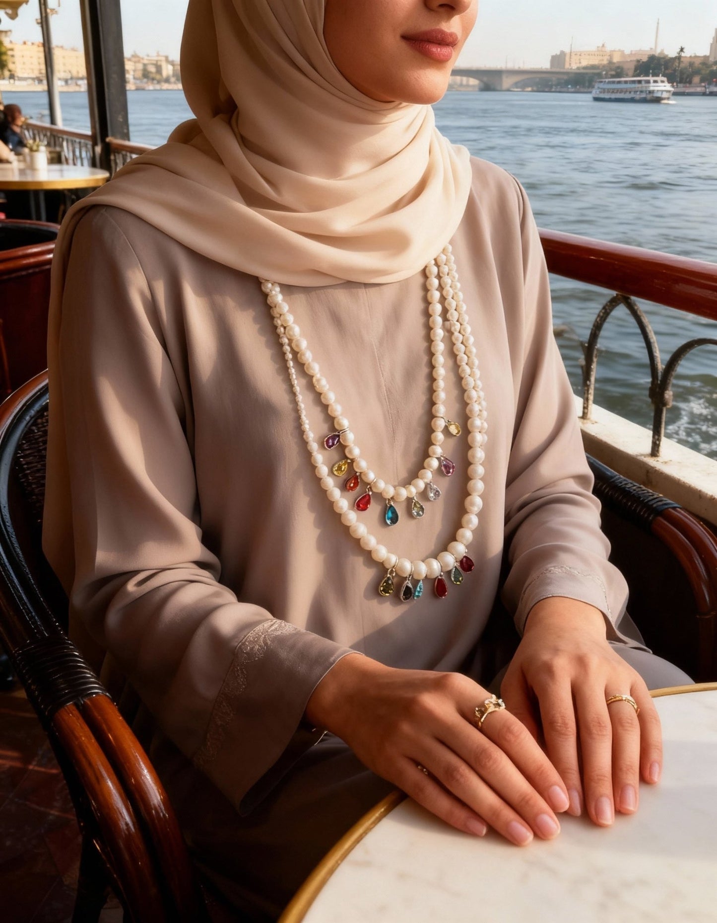 مجموعة دلايات الخط العربي - مطلية بالفضة