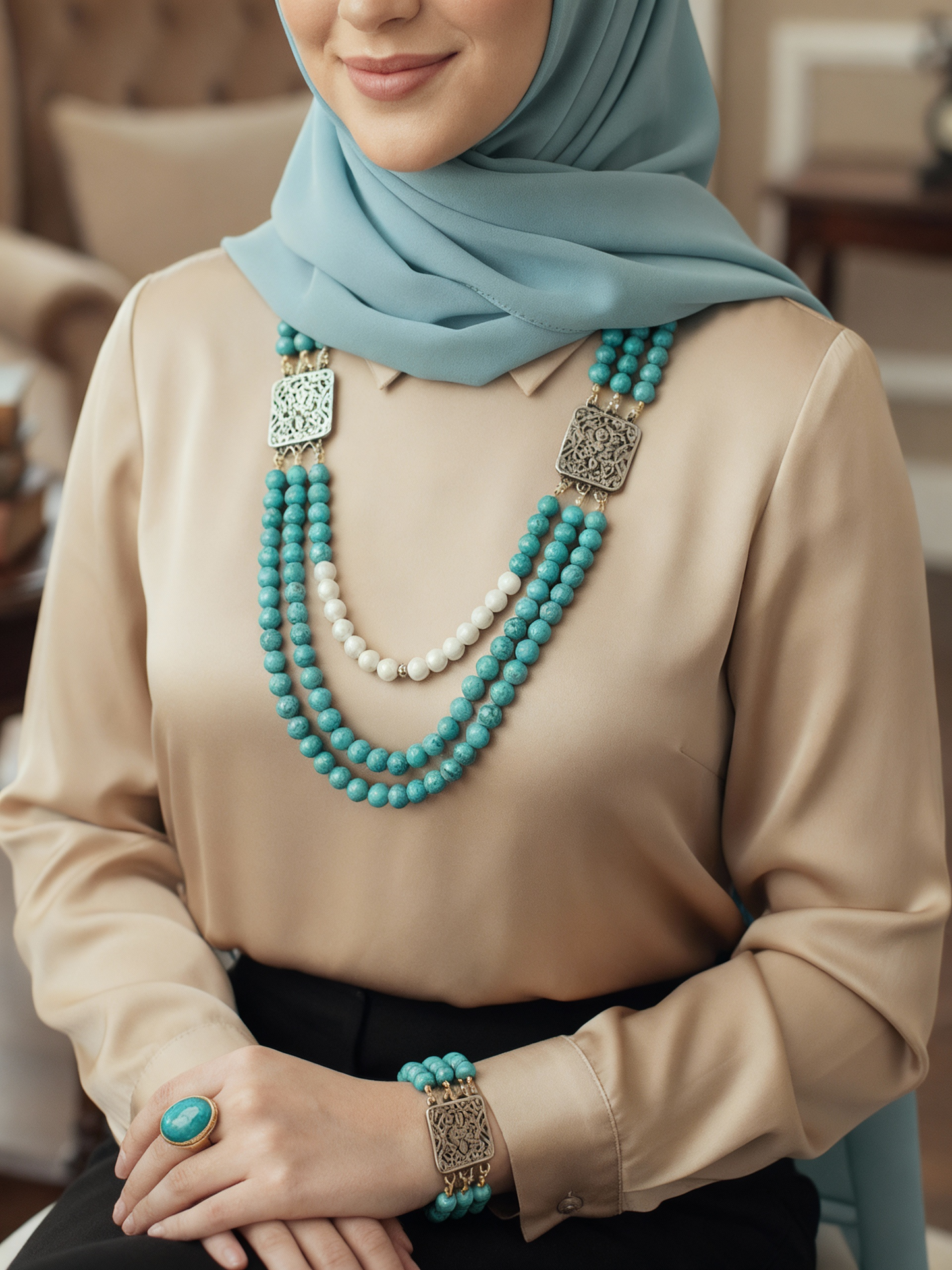 The Azure Royal Set - Silver Plated