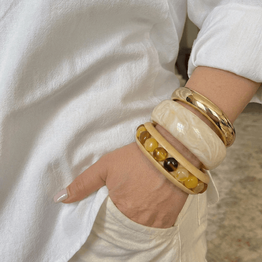 Raw Chic Bracelet Set - Boho Style