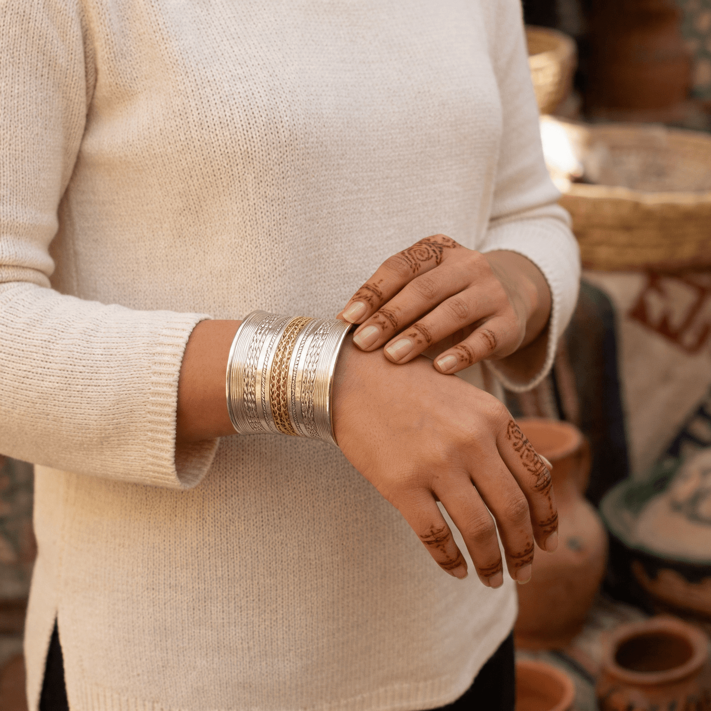 سوار سيدا الأنيق - نحاس نقي