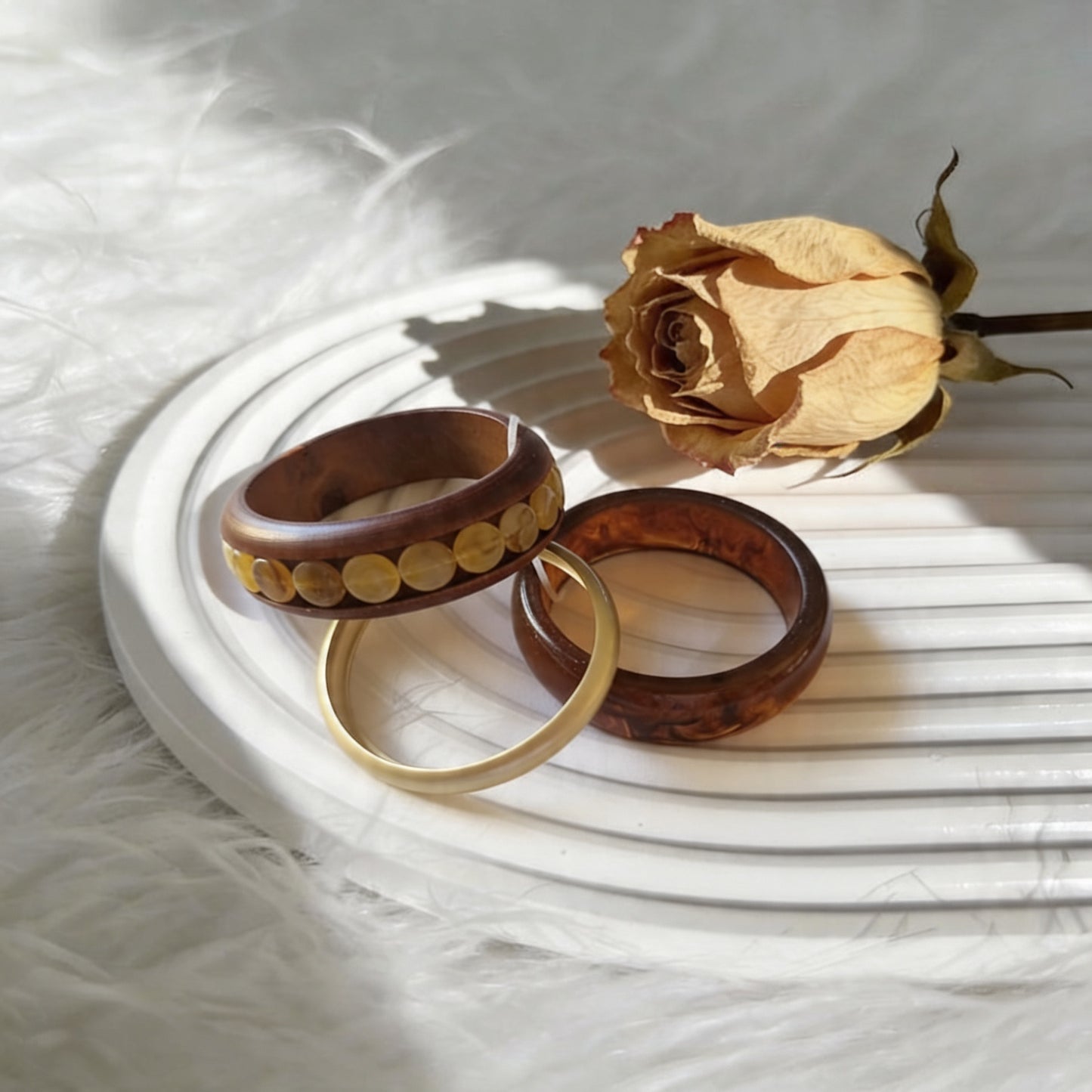 Raw Chic Bracelet Set - Boho Style